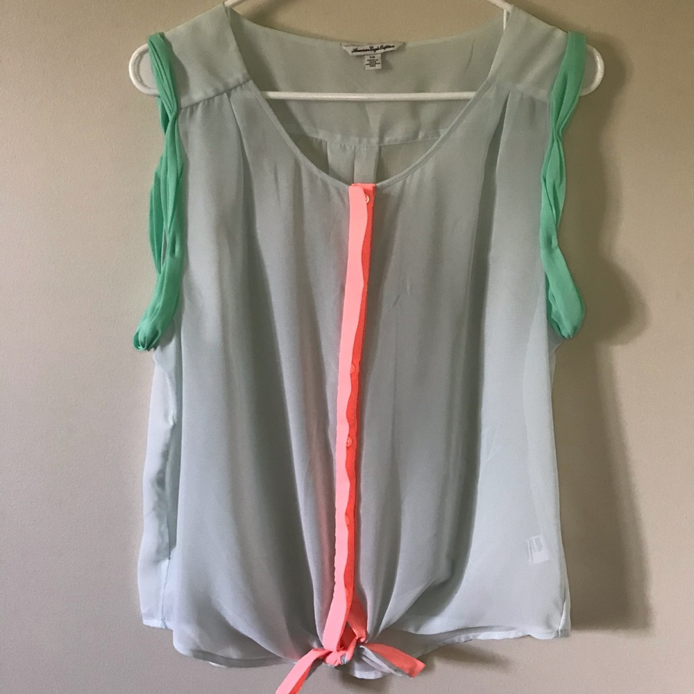 American Eagle Button-Up Tank